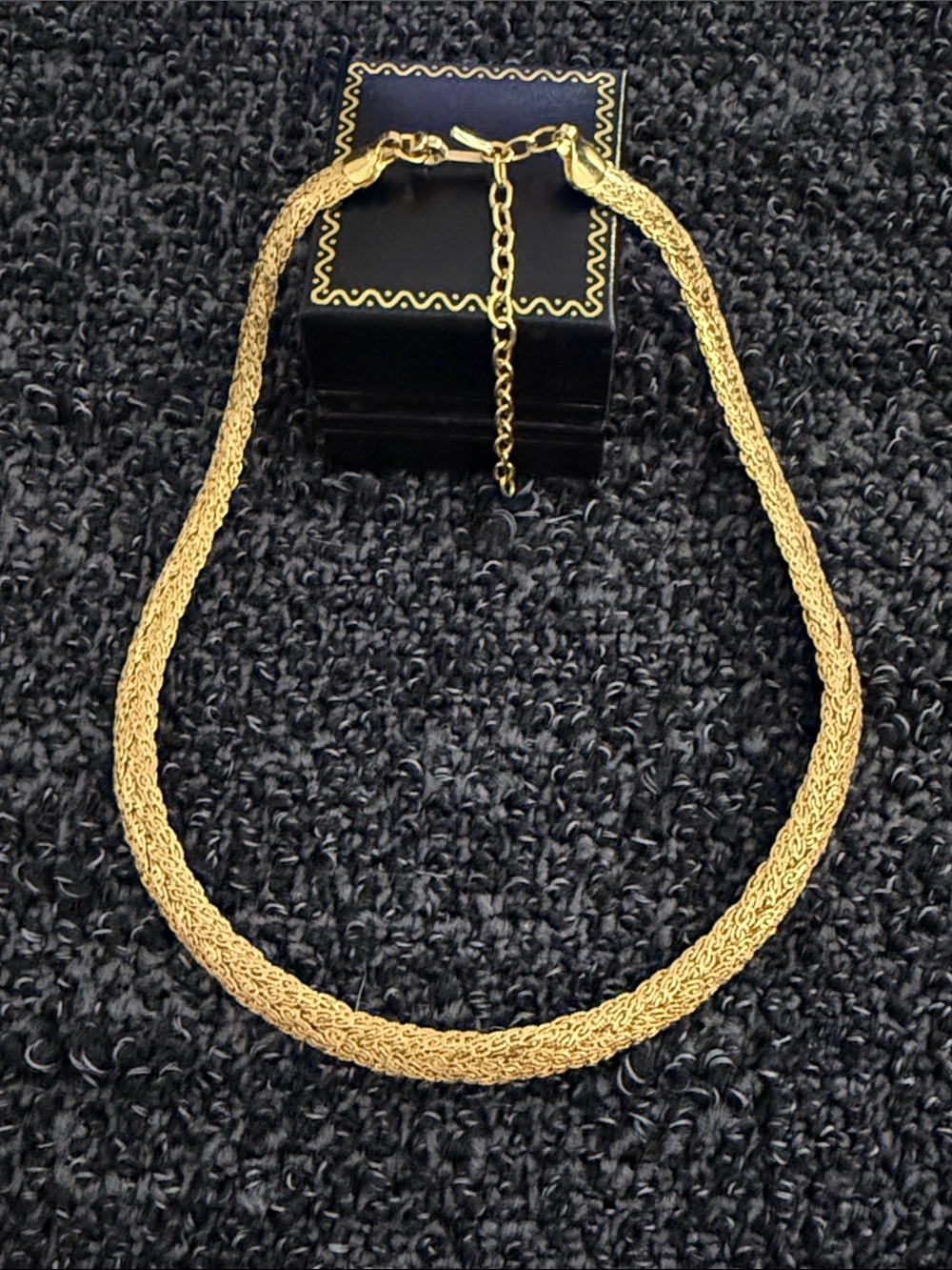 Monet Gold-Tone Braided Collar Necklace